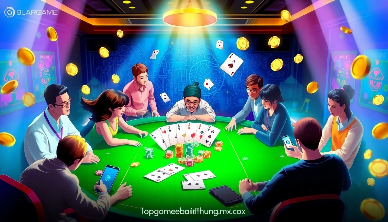 Experience the excitement of winning at topgamebaidoithuong.mx through engaging online card games.